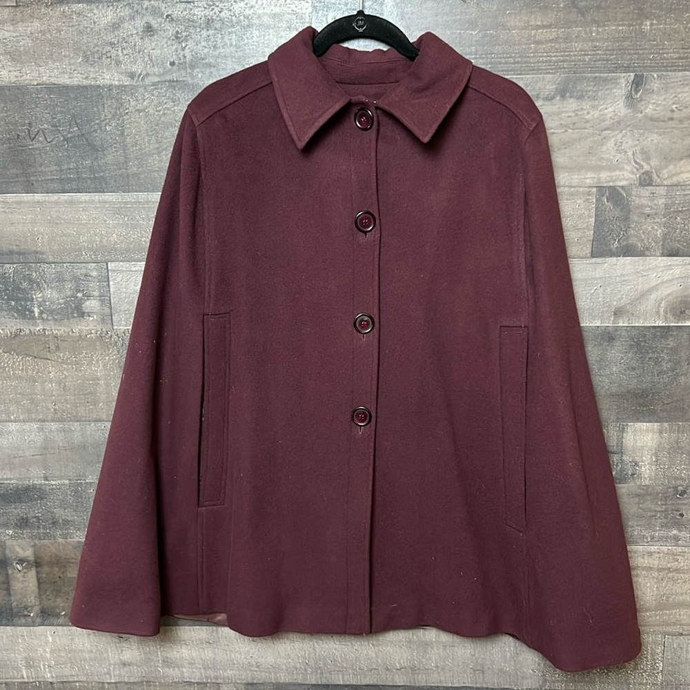 Burgundy Helene Berman Cape